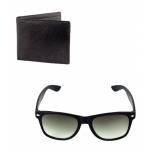 Fidato Leather wallet  + black wayfarer 